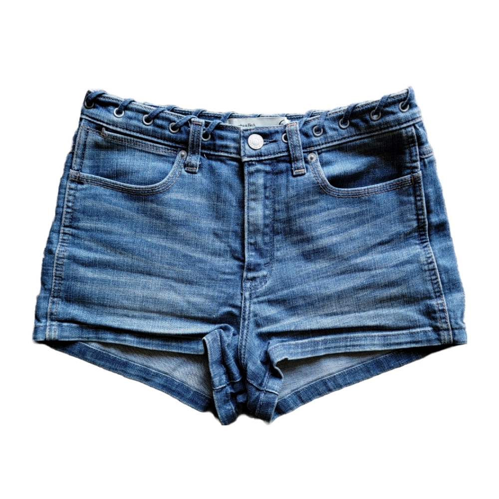 Abercrombie & Fitch Denim High Rise Shorts Size 6